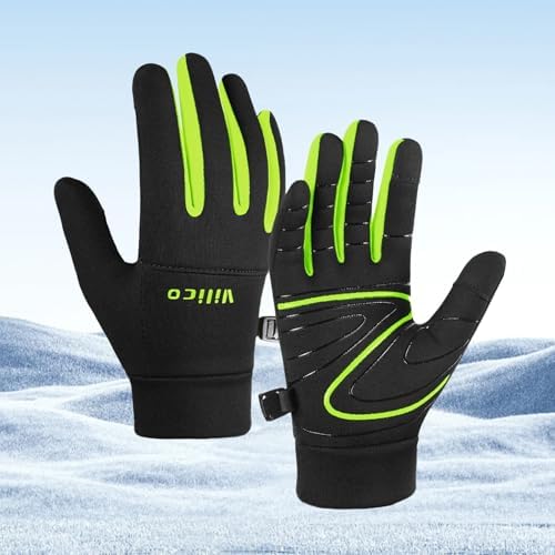 Boys Girls Fleece Thermal Gloves - Lightweight Anti-Slip Winter Gloves with Touchscreen Function for Outdoor Activities