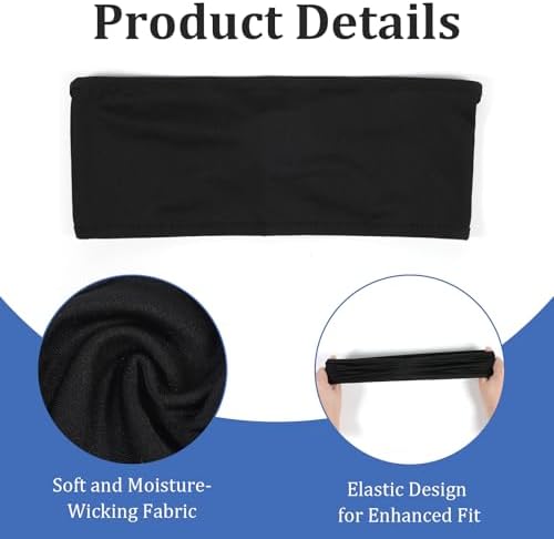 Boys Hair Band 5 Pack - Durable Sweat Bands Head For Sports & Active Kids Moisture Wicking Boys Headband For Football Basketball Running Tennis (5 Assorted Colors)