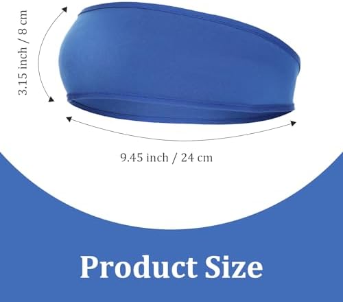 Boys Hair Band 5 Pack - Durable Sweat Bands Head For Sports & Active Kids Moisture Wicking Boys Headband For Football Basketball Running Tennis (5 Assorted Colors)