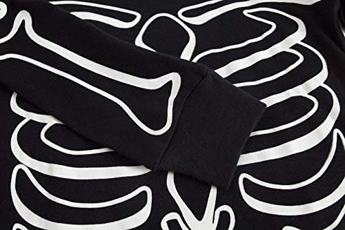 Boys Halloween Pyjamas Glow In The Dark Skeleton Bones Costumes For Girls Cotton Nightwear Toddler Clothes Sleepwear Unisex Kids 2 Piece Outfit Pjs Sets 1-12 Years