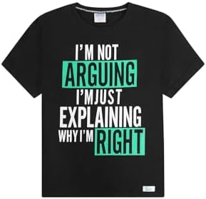 Boys I'm Not Arguing I'm Just Explaining Why I'm Right Short Cotton Pyjamas