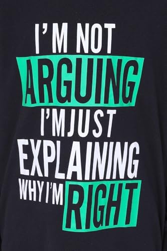 Boys I'm Not Arguing I'm Just Explaining Why I'm Right Long Cotton Pyjamas