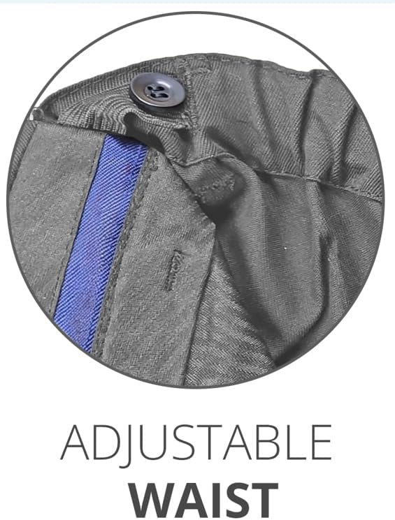 Boys/Kids Adjustable Sturdy FIT/Generous FIT/Plus Size School Trousers With Belt Loop And Adjustable Button School Uniform