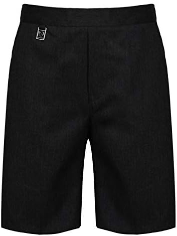 Boys Pull On School Shorts Uniform Elasticated Pull Up - Ages 2-16y (NO ZIPS OR Hooks)