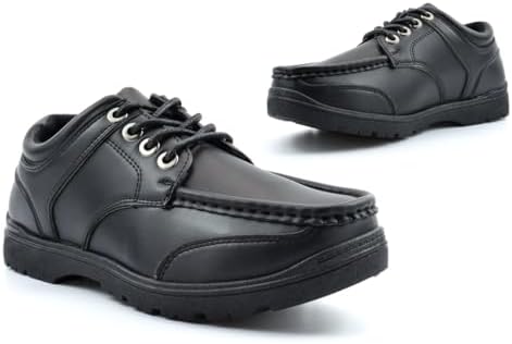 Boys School Shoes Boys Boat Shoes Size 6 School Shoe Size 3/4/5/6 Lace Up Black