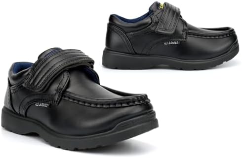 Boys School Shoes Size 3 Boys Touch Fasten School Shoe Size 4 Touch Fasten Shoes Black Shoe Sizes 8 Child-6 Junior Black