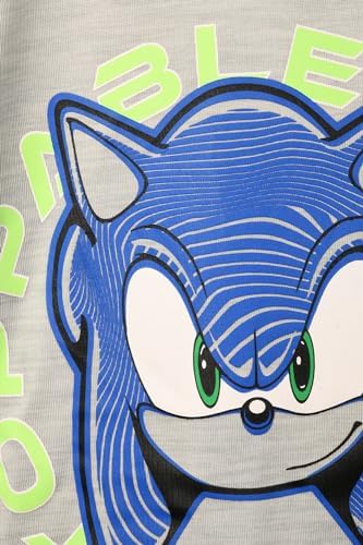 Boys Sonic Speedster Loungewear Set – Athletic-Inspired T-Shirt And Shorts Combo Comfortable Casual Wear For Active Kids (Ages 4-12)