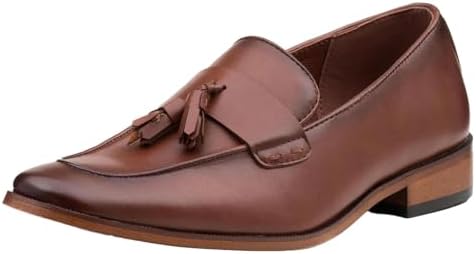 Boys tan Tassel Loafer Boys Brown Shoes Infant 12 - UK 08
