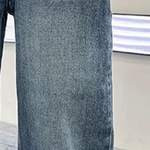 Boys Teenagers Y2K Jeans Stylish Vintage Cargo Trousers Traight Wide Leg Streetwear Denim Trousers Stretchy Loose Fit Casual Comfortable Streetwear Baggy Jean Elastic High Waist Jeans With Pockets