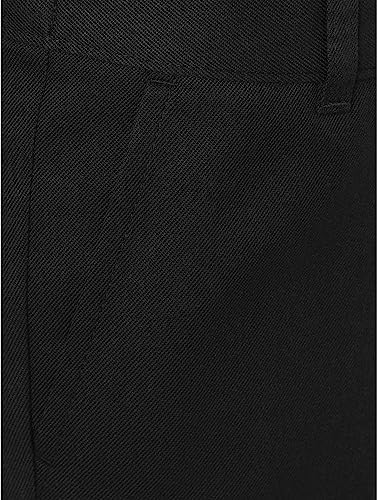 Boys Twin-Pack School Shorts - Adjustable Waist - Black Grey Navy - Ages 2-14y