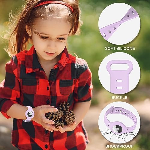Bracelet For Kids Watch Strap Holder Compatible With Apple Item Finder Adjustable ITag GPS Wristband Strap Loop Silicone Wristlet Anklet Protective Cover Case For Child Toddlers
