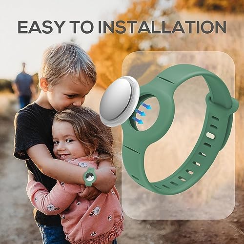 Bracelet For Kids Watch Strap Holder Compatible With Apple Item Finder Adjustable ITag GPS Wristband Strap Loop Silicone Wristlet Anklet Protective Cover Case For Child Toddlers