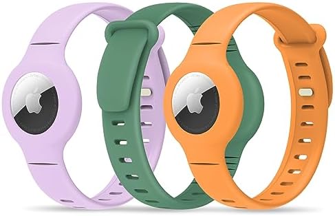 Bracelet for Kids Watch Strap Holder Compatible with Apple Item Finder Adjustable iTag GPS Wristband Strap Loop Silicone Wristlet Anklet Protective Cover Case for Child Toddlers