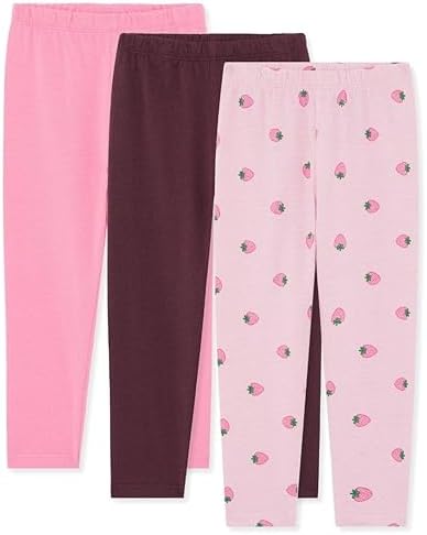 Bramble & Bear (3-Pack) Soft Leggings for Babies & Toddlers - Gentle Unisex Baby Leggings for 0-3 Years - Organic Cotton with Elastic Waist - Cosy Cute Comfortable