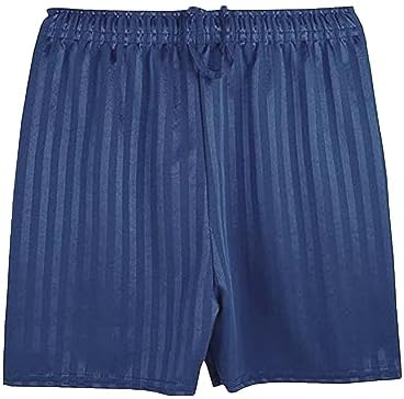 BRAND KRUZE Unisex Kids School PE Shorts Uniform Boys Girls Gym Football Sports Stripe Shorts Pull Up Adjustable Drawstring 3-13 Years