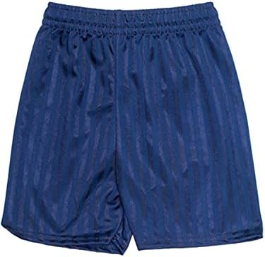 BRAND KRUZE Unisex Kids School PE Shorts Uniform Boys Girls Gym Football Sports Stripe Shorts Pull Up Adjustable Drawstring 3-13 Years