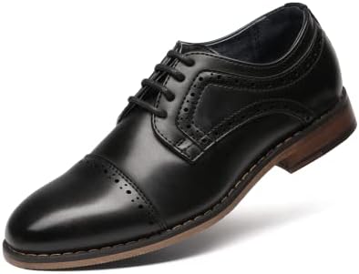 Bruno Marc Boy's Classic Derby Formal Leather Shoes Boys' Brogues Oxfords Wedding Dress Shoes for Boys