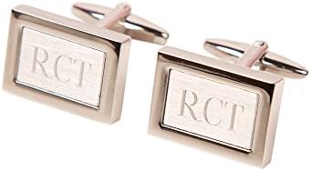 Brushed Silver Page Boy Cufflinks His Personalised Engraved Page Boy Cufflinks