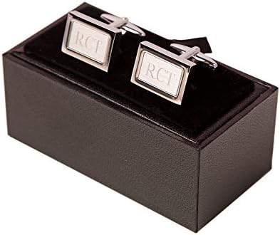 Brushed Silver Page Boy Cufflinks His Personalised Engraved Page Boy Cufflinks