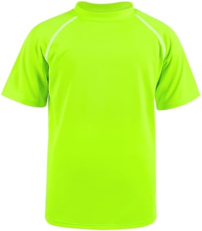 BSBUY Kids Boys Swim Tops Boy's Girl's Short Sleeve Rash Vest UPF50+ Sun Swimming Tops Quick Dry Swim Shirts Rash Guard Swimwear UV Sun Shirt Swimming Top for Water Sports Surfing Sports Running