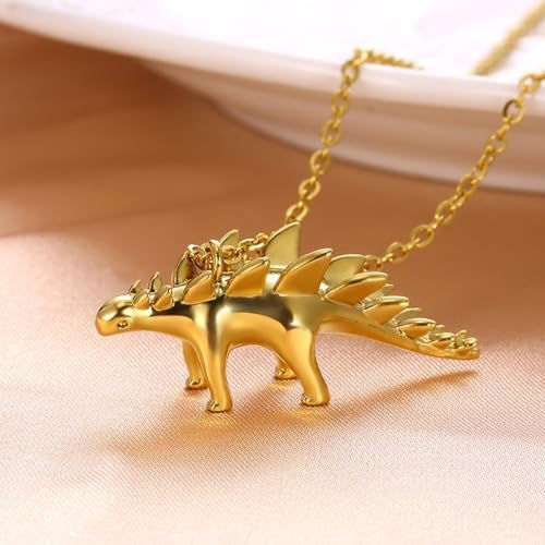 Btgghytr Stylish Dinosaur Pendant Necklace Wildlife Pendant Jewelry Cool Children Accessories Chain Necklace For Boys