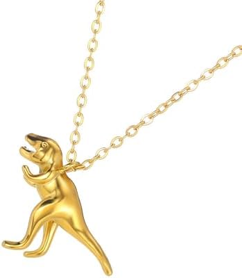 Btgghytr Stylish Dinosaur Pendant Necklace Wildlife Pendant Jewelry Cool Children Accessories Chain Necklace for Boys