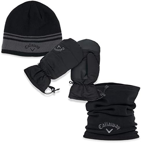Callaway Golf Winter Beanie Hat Socks & Mittens Golf Gift Pack