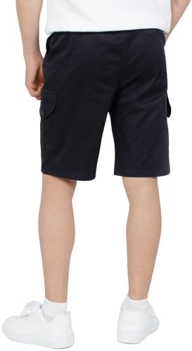 CAMLAKEE Boys Pull On Cargo Shorts Kids Casual Summer Trousers