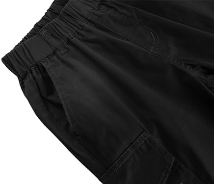 CAMLAKEE Boys Pull On Cargo Shorts Kids Casual Summer Trousers