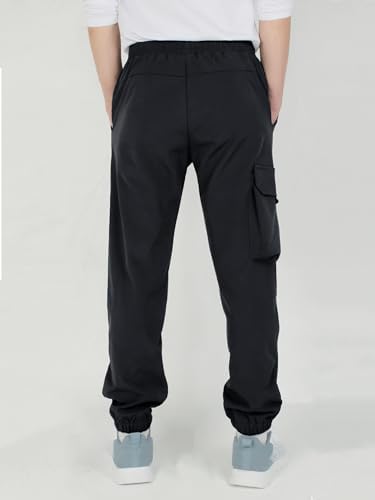 CAMLAKEE Kids Waterproof Trousers Boys Softshell Outdoor Trekking Cargo Joggers Pants