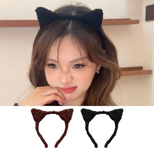 Cartoon Plush Ear Headband Fashionable Hairpiece Wash Face Hairband For Parties Festivals And Everyday Wear