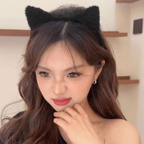 Cartoon Plush Ear Headband Fashionable Hairpiece Wash Face Hairband For Parties Festivals And Everyday Wear