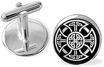 Celtic Eternal Knot Cufflinks Gift for Him Irish Cufflinks Cuff Links eltic Cross Groomsmen Gift