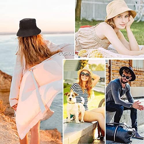 CHAAL® Kids Bucket Hat Reversible Unisex Hat Boys Girls Cotton Fishing Hats For Camping Hiking Traveling Baseball Cap. Summer Beach Sun Hat Cotton Sun Protection Cap