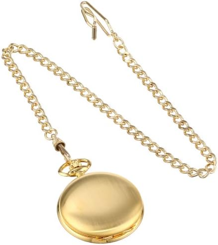 Charles-Hubert Paris 3595 Gold-Plated Satin Finish Mechanical Pocket Watch