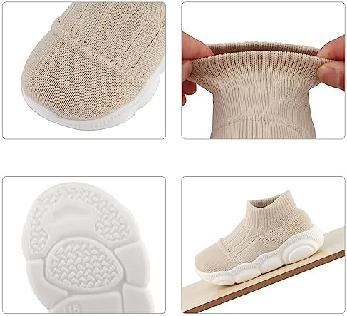 Cheerful Mario Toddlers First Walking Shoes 1-4 T Baby Boys Girls Sneakers Sock Shoes Breathable Flexible Antislip Sole