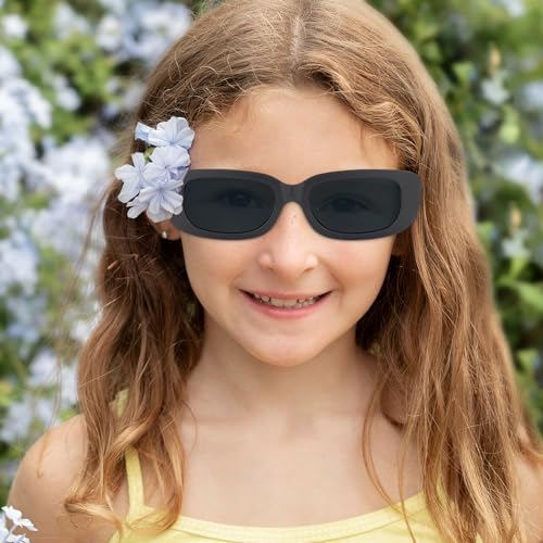 CHEERYMAGIC Kids Polarized Sunglasses Classic Style Retro Sun Shades Eye Glasses Stylish Toddler Sunglasses Unisex For Boys And Girls Age 3-7 Outdoor Summer Party Beach A8ETDXMJ