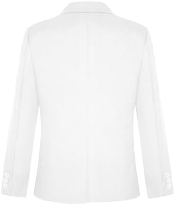 CHICTRY Boys Blazer Kid Suit Jacket Casual Formal Coat 2-Button Outerwear For Wedding Birthday Party