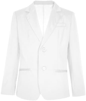 CHICTRY Boys Blazer Kid Suit Jacket Casual Formal Coat 2-Button Outerwear for Wedding Birthday Party