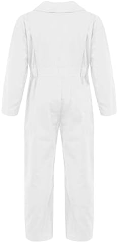 CHICTRY Children Boys Dance Coveralls Long Sleeves Zipper Jumpsuit Overalls One Piece Suit Street Dance Performance Outfit