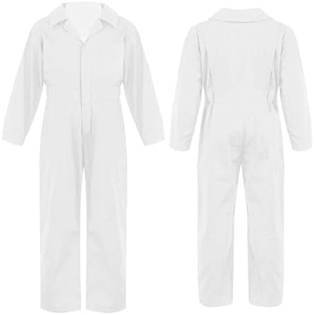 CHICTRY Children Boys Dance Coveralls Long Sleeves Zipper Jumpsuit Overalls One Piece Suit Street Dance Performance Outfit