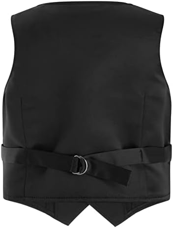 CHICTRY Kids Boys 4 Buttons Single Breasted Formal Suit Vest Wedding Pageant Party Waistcoat