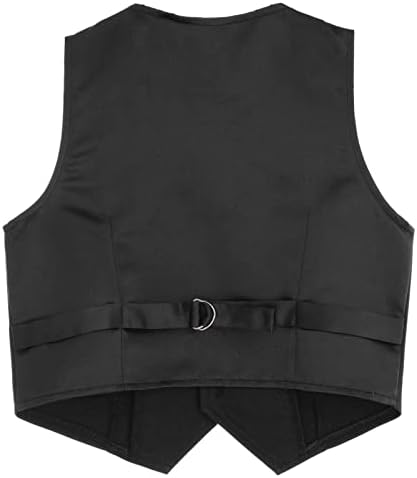 CHICTRY Kids Boys 4 Buttons Single Breasted Formal Suit Vest Wedding Pageant Party Waistcoat