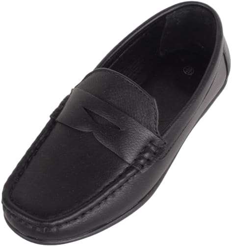 Childrens Flat Easy Slip On Loafer Style Shoe