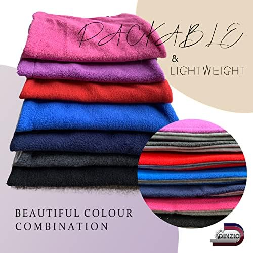 Childrens Kids Boys Girls Warm Winter Reversible Soft Fleece Snood Neckwarmer Scarf