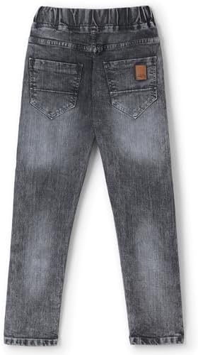Chopper Club Boys Jeans - Stretchable Pull On Denim With Drawstrings And Round Elastic Slim Fit