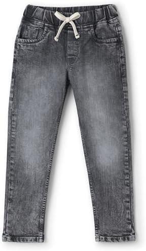 Chopper Club Boys Jeans - Stretchable Pull On Denim With Drawstrings And Round Elastic Slim Fit