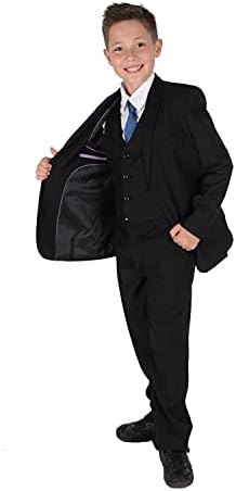 Cinda Boys Formal Suits Wedding Pageboy Party Prom 5 Piece Suit