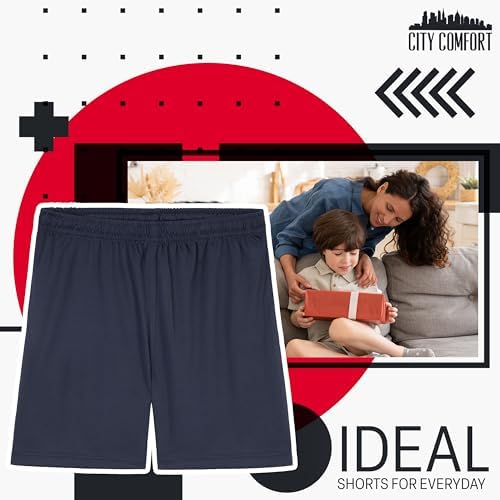 CityComfort Boys Activewear Shorts Lightweight Breathable Training Shorts For PE Or Sports