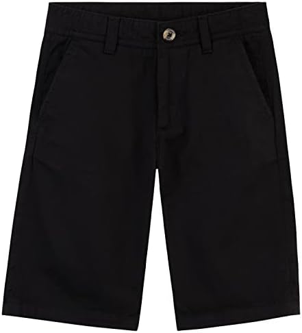 CityComfort Boys Shorts Cotton Chino Shorts Breathable Knee Length Adjustable Waist Summer Essentials Holiday Smart Casual